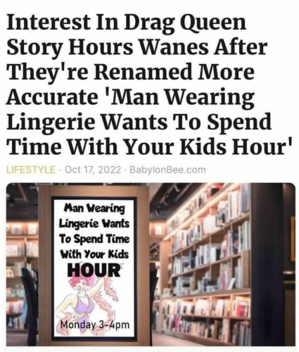 Men wearing lingerie want to spend time with your kids