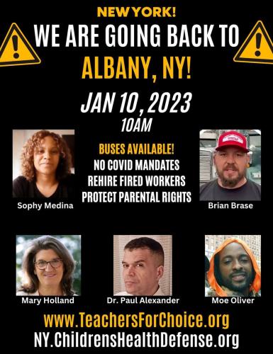 Albany, New York, Jan 10, 2023 - Rally Against Mandates