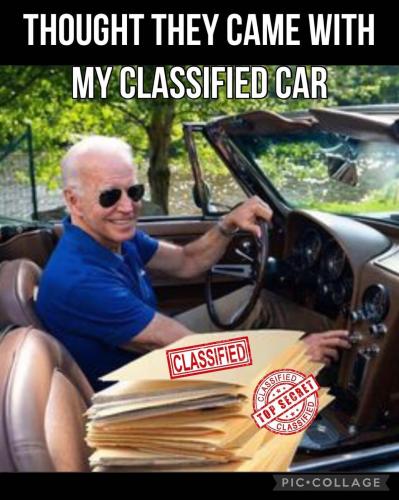 biden classified car