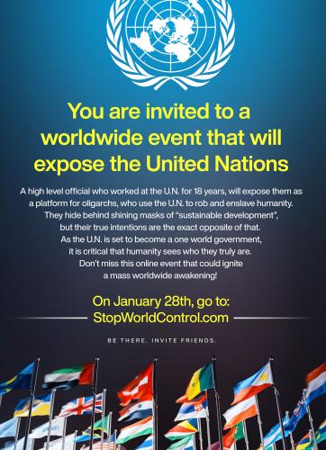 Online Event - January 28, 2023 - Stop World Control