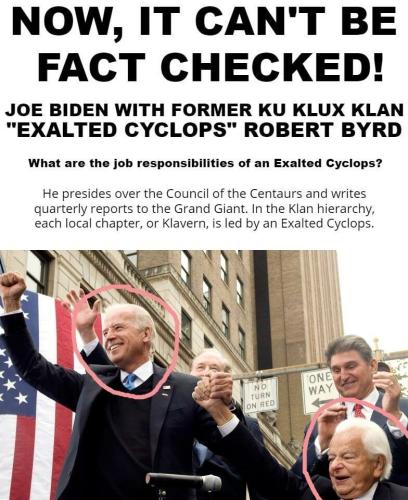 Biden Trivia Pedohitler and the KKK