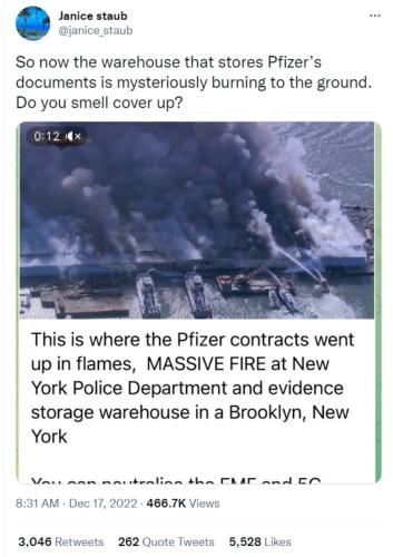 Pfizer warehouse burns down 960px