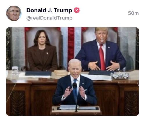 Trump as Speaker on Truth Social