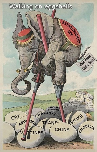 Walking on egg shells