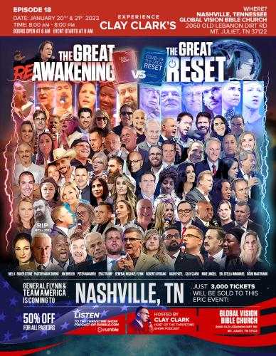 Nashville, Tennessee - January 20 & 21, 2023 - The Great Awakening vs The Great Reset