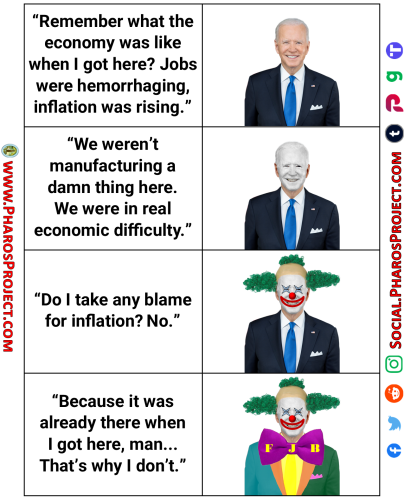 Joe Biden - Clown makeup - Biden Economy - Web-Social