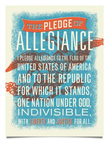 pledge to flag 145