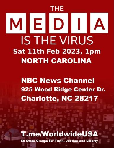 Charlotte, North Carolina - NBC News Channel - February 11, 2023 - The Media is the Virus