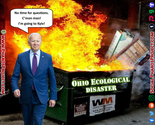 Joe Biden - Ohio Disaster Dumpster Fire - Web-Social