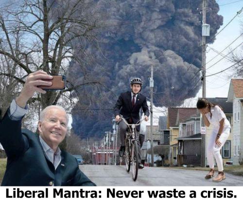 Liberal mantra Never waste a crisis
