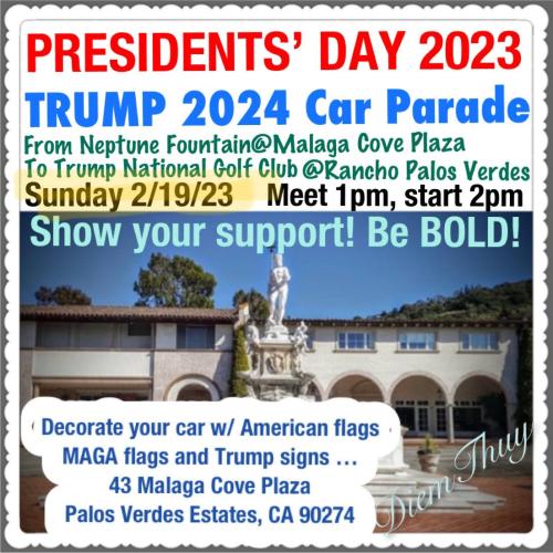 Rancho Palos Verdes, California - February 19, 2023 - President's Day 2023