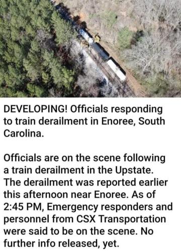 Train derailed