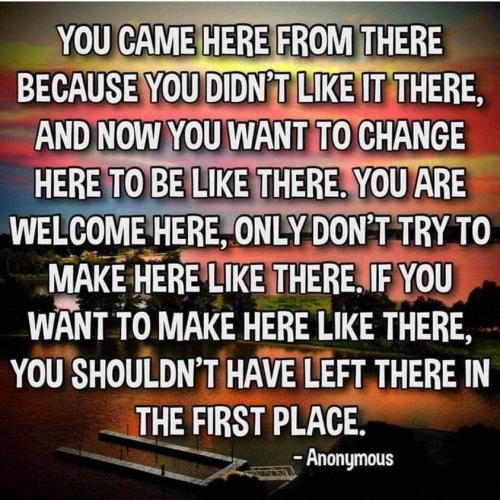 you came from there
