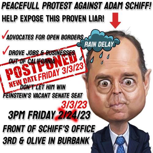 Change of date for Adam Schiff