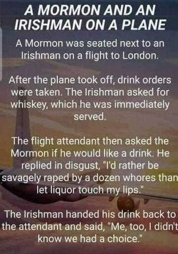 on a plane