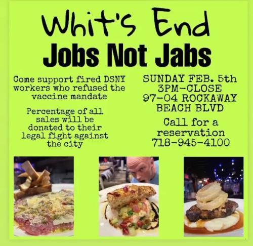 Rockaway, New York - February 5, 2023 - Jobs not Jabs