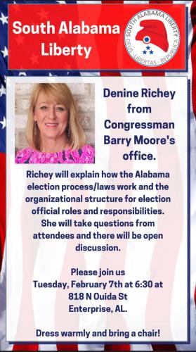 Enterprise, Alabama - February 7, 2023 - Alabama Election Process