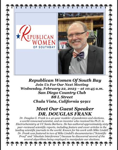 Chula Vista, California - February 22, 2023 - Dr. Douglas Frank