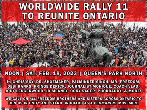 Rally to unite ontario