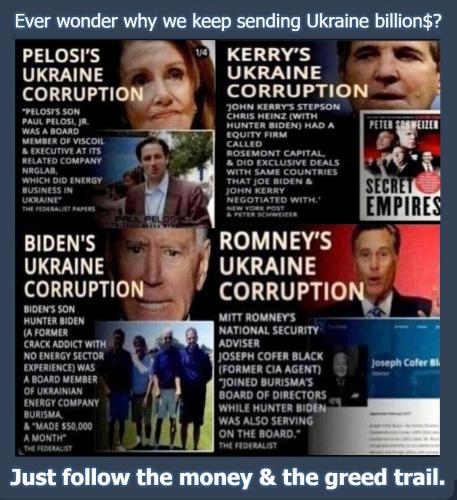Ever wonder why we keep sending Ukraine billions MASTER COPY