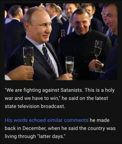 Putin vs satanists
