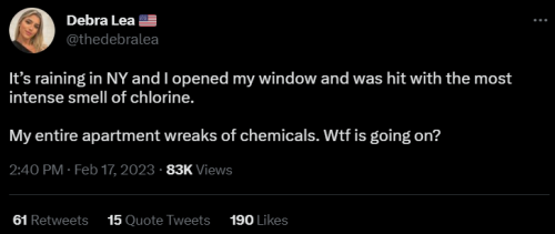 NY Chlorine rain