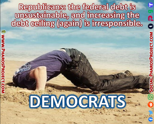 Head-in-the-sand Democrats - Debt Ceiling - Web-Social