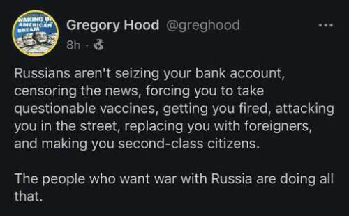 Russians Aren't, Warmongers Are