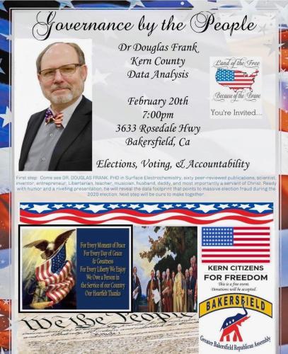Bakersfield, California - February 20, 2023 - Dr. Douglas Frank - Election Integrity