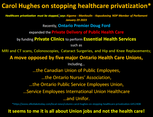 carol hughs on healthcare