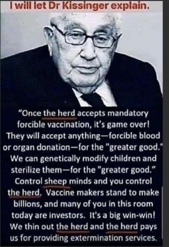 Kissenger on vaccines