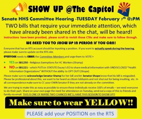 Phoenix, Arizona - February 7, 2023 - Show up at the Capital