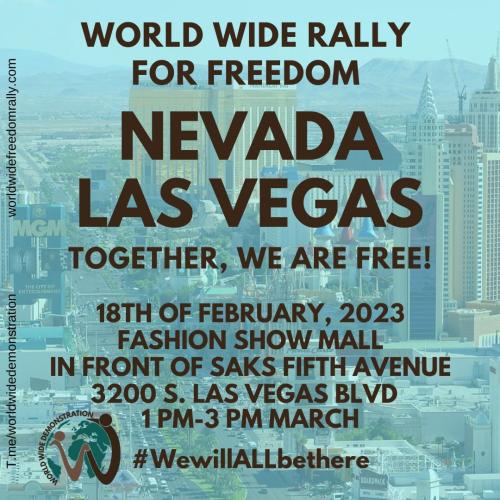 Las Vegas, Nevada - Feb 18, 2023 - Freedom Rally