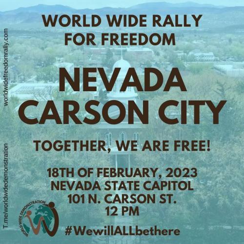 Carson City, Nevada - February 18, 2023 - Freedom Rally