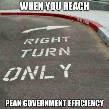 peak government efficiency