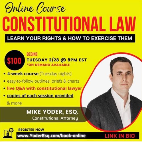 California - February 28, 2023 - Online - Learn Your Rights and How to Exercise Them