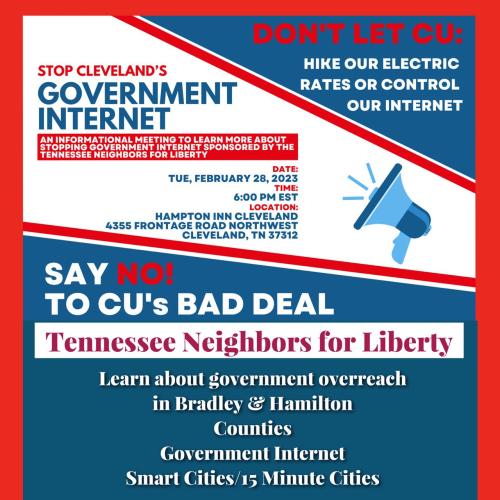 Cleveland, Tennessee - February 28, 2023 - Tennessee Neighbors for Liberty