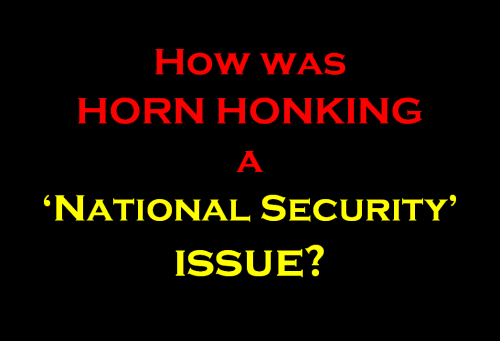 horn honking