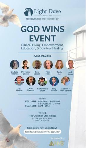 Live Oak California - February 10 & 11, 2023 - God Wins Event