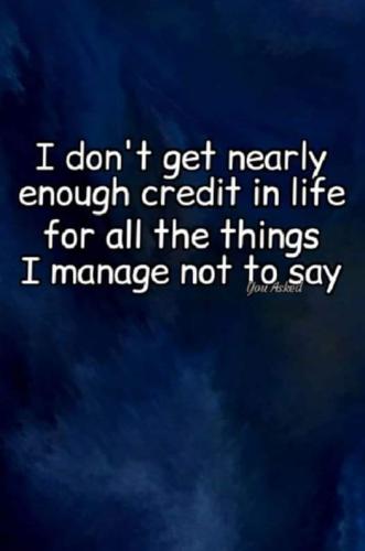 not to say