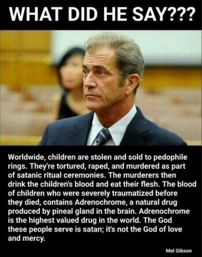 mel gibson about satanism