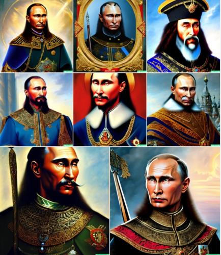 Vlad Putin as Saint Michael the Archangel