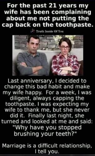 cap on tooth paste