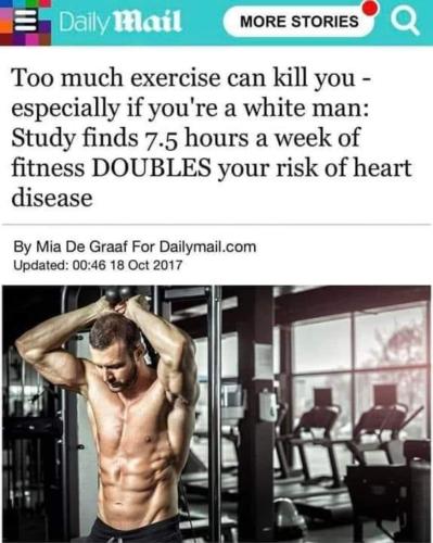 too much exercise