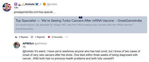 Cancer after Vaccines - Dead People