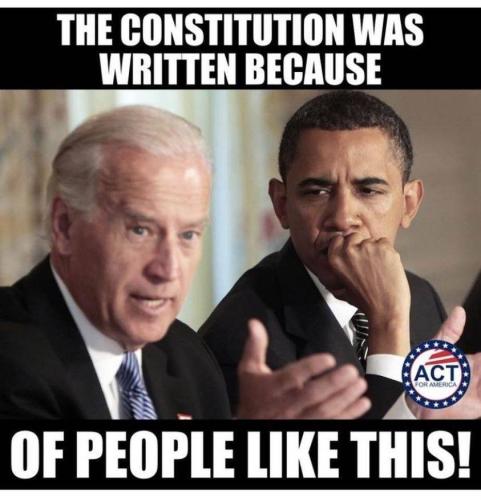 Constitution - Wriiten For Biden