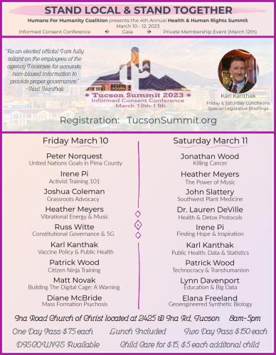 Tucson, Arizona - March 10-12, 2023 - Health and Human Rights Summit