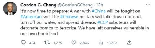 Gordon Chang it's time to prepare for war on American soil