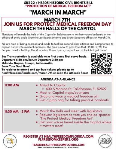 Tallahassee, Florida - March 7, 2023 - March in March Rally