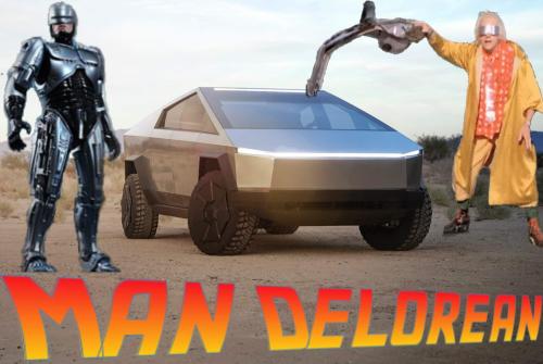 Mandelorean (Robocop, Cybertruck, Doc from Back to the Future)